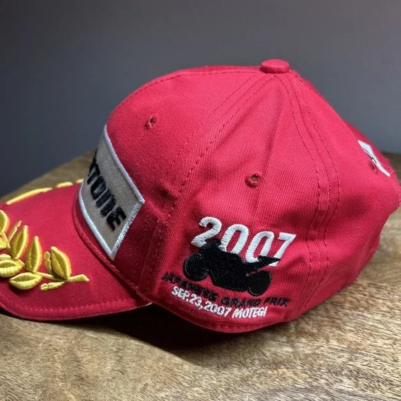 2007 Bridgestone MotoGP Hat Japan GP Motegi Casey Stoner World Champion Title - Picture 3 of 7